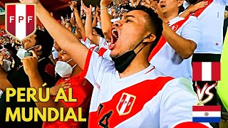 PERÚ 2  0 PARAGUAY  LA EMOCIÓN DE LA HINCHADA PERUANA  NOS VAMOS A QATAR [upl. by Anwadal]