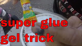 SUPER GLUE GEL amp BAKING SODA TRICK WILL IT WORK [upl. by Llertnauq]