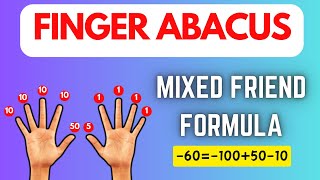 Abacus level 2 Finger Abacus  Learn how to apply 60  1050100 formulaABC Tube Tv [upl. by Townsend]