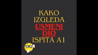 USMENI ISPIT A1  kako izgleda  PRIMJER [upl. by Linnet]