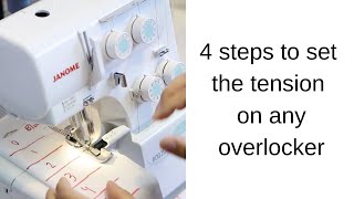 How To Set The Tension On Any Overlocker [upl. by Namlak]