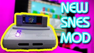 SNES Jr Mod and Restoration  No cut Led Mod and More [upl. by Eniamrahc]