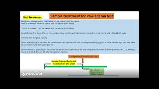 Paw Edema Test paw edema test In vivo antiinflammatory test  a suitable illustrationguideline [upl. by Ira]