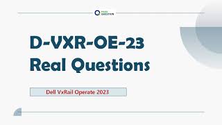 Dell VxRail Operate DVXROE23 Exam Questions [upl. by Kired508]