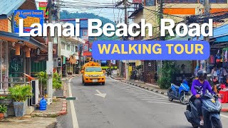 Lamai Beach Road Walking Tour In Koh Samui  Thailand Vlog  Mike Abroad [upl. by Nevile]