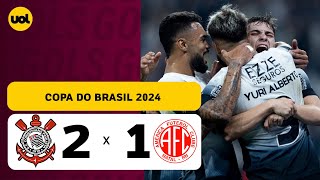 CORINTHIANS 2 X 1 AMÉRICARN  COPA DO BRASIL 2024 VEJA OS GOLS [upl. by Bithia]