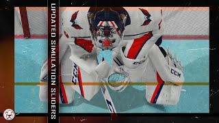 NHL 20 Ultra Simulation Sliders Update  Game Play Reference  Sliders In Description [upl. by Wolgast]