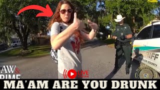 Intoxicated Outburst Womans Confrontation with Law Enforcement [upl. by Yelmene869]