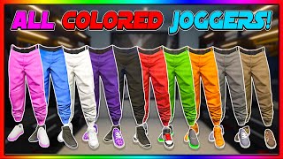 NEW GTA 5 HOW TO GET ALL COLORED JOGGERS AFTER PATCH 168  GTA Online [upl. by Trebornhoj26]