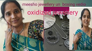 Meesho jewellery unboxing vediooxidized jewellerytrending viral vedio usefull [upl. by Hakaber619]