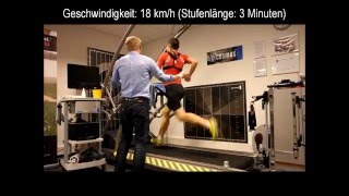 Leistungsdiagnostik Laktatstufentest auf dem Laufband  Dr Matthias Marquardt [upl. by Macdougall]