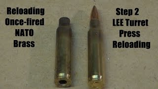 Reloading Once Fired NATO Brass  Step 2  Loading [upl. by Lekram711]