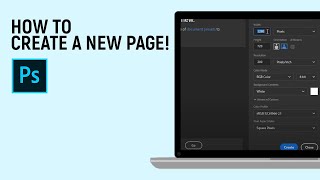 How to create a new page in photshop easy [upl. by Cristiano]