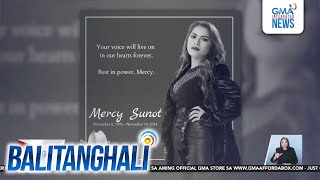 Isa sa mga vocalist ng bandang Aegis na si Mercy Sunot pumanaw dahil sa cancer  Balitanghali [upl. by Nawd941]