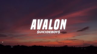 UICIDEBOY  Avalon Lyrics [upl. by Soalokin569]