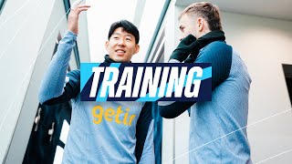 TOTTENHAM HOTSPUR CONTINUE THE HARD WORK AT HOTSPUR WAY  TRAINING [upl. by Perseus233]