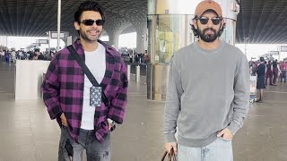 Vikrant Massey amp Stebin Ben Spotted At Mumbai Airport [upl. by Esilenna]