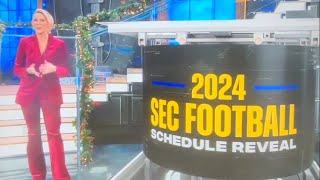 Revealing The 2024 SEC Football Schedule [upl. by Jonette]