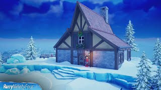 Visit Crackshots Cabin When the Floating Loot island Appears Location  Fortnite Winterfest [upl. by Dryden]