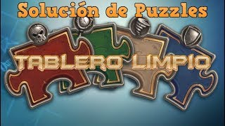 Hearthstone  Solución de puzzles quotTablero Limpioquot [upl. by Hafler976]