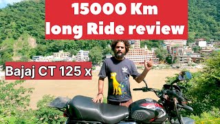 Bajaj CT 125 x review bajajct125x bajajct125xlongride [upl. by Berthe]