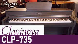 Yamaha Clavinova CLP 735 Tudo Que Você Precisa Saber – Pianos Tomanik [upl. by Alessandro]