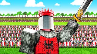 Epic MEDIEVAL Battle Against The ENEMY ARMY  Roblox Simulator [upl. by Vedi]