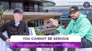 quotYou cannot be seriousquot  Nick Kyrgios interviews John McEnroe  Wimbledon 2024 [upl. by Jerrie]