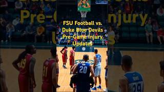 FSU Football vs Duke Blue Devils PreGame Injury Updates nfl football [upl. by Danialah900]