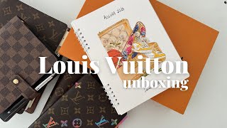 2024 LOUIS VUITTON BUREAU AGENDA REFILL  Unboxing amp Size Comparison [upl. by Clauddetta]