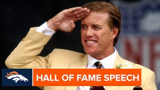 John Elways Pro Football Hall of Fame Induction Speech  Broncos Throwback [upl. by Selena]