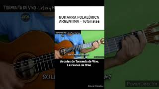 Tormenta de VinoAcordesLas voces de Orán folclore guitarra tutorial [upl. by Aniham]