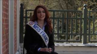 Interview alsacienne de Delphine Wespiser Miss France 2012 [upl. by Annoynek557]