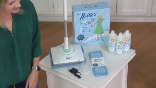 Nellies Cordless Wow Mop with 4 Reusable Cleaning Pads on QVC [upl. by Garmaise]