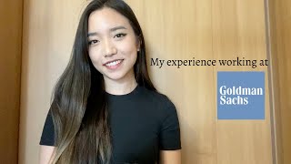 My experience working at Goldman Sachs [upl. by Sitof]