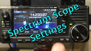 IC705 A2Z 13 Spectrum Scope Part 1 [upl. by Melamie]