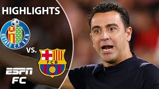 XAVI SENT OFF‼ Getafe vs Barcelona  LaLiga Highlights  ESPN FC [upl. by Humphrey]