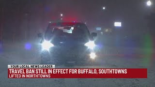 Travel ban still in effect for Buffalo Southtowns [upl. by Ecirtnahs745]