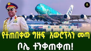 በጉጉት የተጠበቀው ግዙፍ አውሮፕላን መጣ ቦሌ ተንቀጠቀጠች [upl. by Anuahsed633]