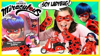 ¡¡Lady PECAS se convierte en LADYBUG 🐞 ¡Diario INTERACTIVO Muñeca DELUXE y 🛵 MOTO Ladybug [upl. by Goodwin185]