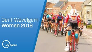 GentWevelgem 2019  Womens Highlights  inCycle [upl. by Ariait]