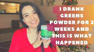 I Drank Greens Powder for 2 Weeks and This Is What Happened  GREENS POWDER  Mauricette Diaz [upl. by Maryjo585]