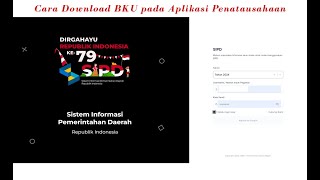 Cara Download BKU pada Aplikasi SIPD Penatausahaan [upl. by Eiramenna324]