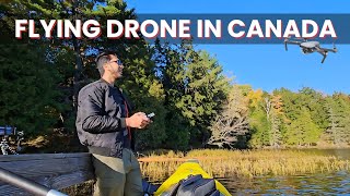 Flying Drone in Canada for first time 2k Footage Quebec Lac Meech [upl. by Groot677]