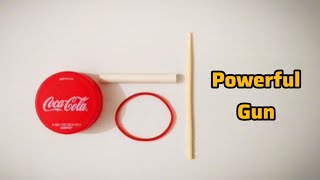 How to make a Toothpick Gun from a bottle cap  Toothpick Gun  Uzi Crafts [upl. by Ert911]