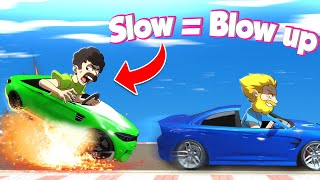 Stunt Racing But If You Slow Down You EXPLODE [upl. by Drabeck]