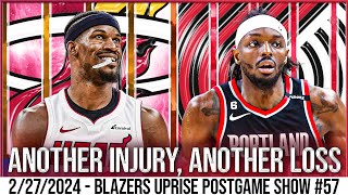 Portland Trail Blazers vs Miami Heat Recap  Blazers Uprise Postgame Show [upl. by Ainoval438]