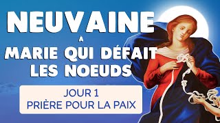 🙏 NEUVAINE à MARIE qui défait les NŒUDS 🙏 JOUR 1 PRIÈRE pour la PAIX [upl. by Eitirahc630]