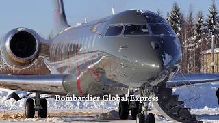 Mikkelin Lentoasema  Bombardier Global Express [upl. by Monahan808]