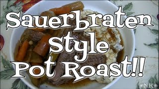 Sauerbraten Style Pot Roast Noreens Kitchen [upl. by Effie]